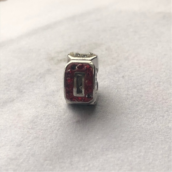 Jewelry - Swarovski Crystal Block O OSU Chamilia Charm